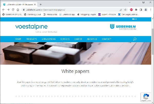 Uddeholm White papers