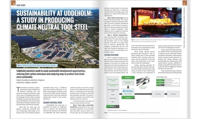 Sustainability at Uddeholm: A study in producing climate neutral tool steel