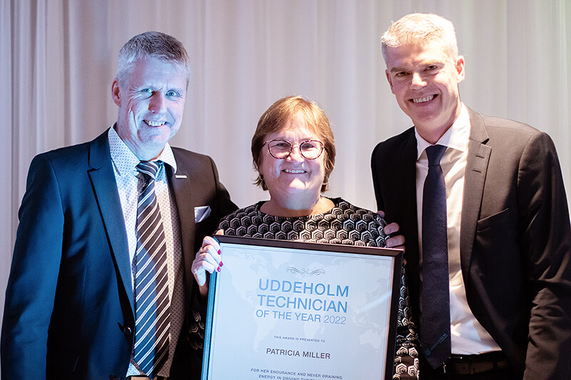 Patricia Miller, Uddeholm USA, Uddeholm Technician of the Year Award Uddeholm TEXEM 2022