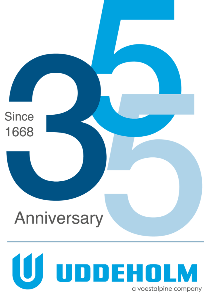 Uddeholm 355 year anniversary logo