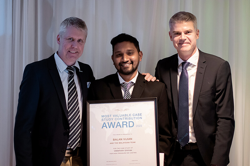 Uddeholm Most valuable case study contribution award at TEXEM 2022