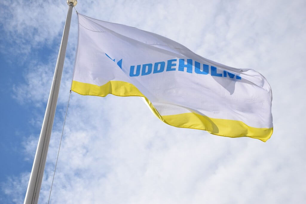 Uddeholm flag in the sky