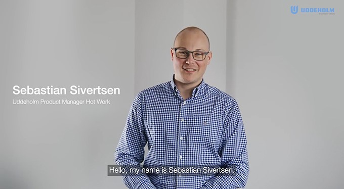 Sebastian Sivertsen - Uddeholm Product Manager for Hot Work