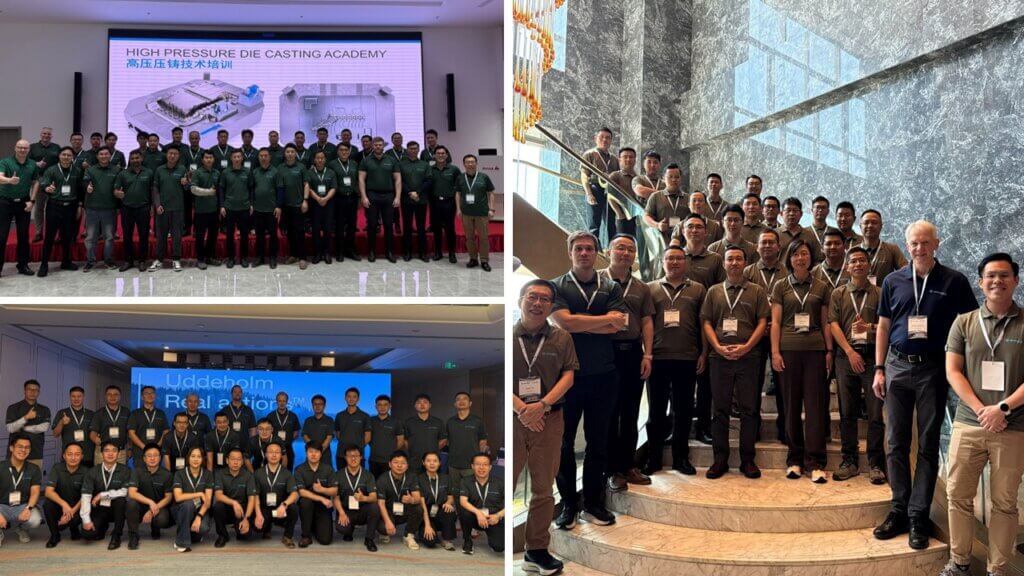 A collage of three group images from the ASSAB / UBA event